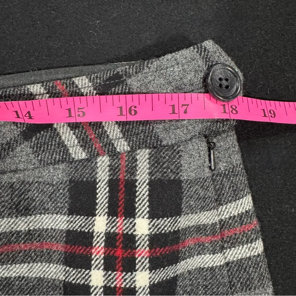 Eddie Bauer Vintage Plaid Wool Mini Skirt